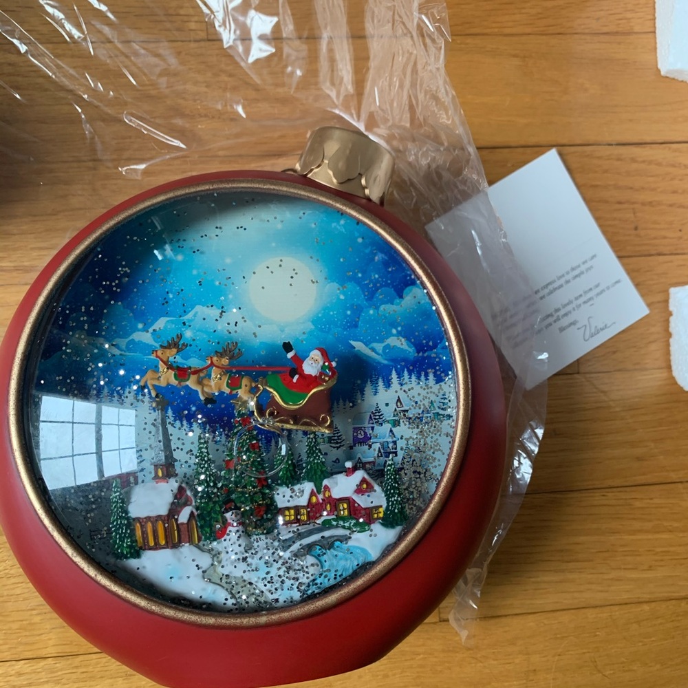 Snow globe Christmas decoration from QVC